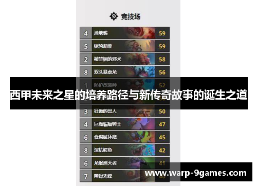西甲未来之星的培养路径与新传奇故事的诞生之道 西甲未来之星的培养路径与新传奇故事的诞生之道